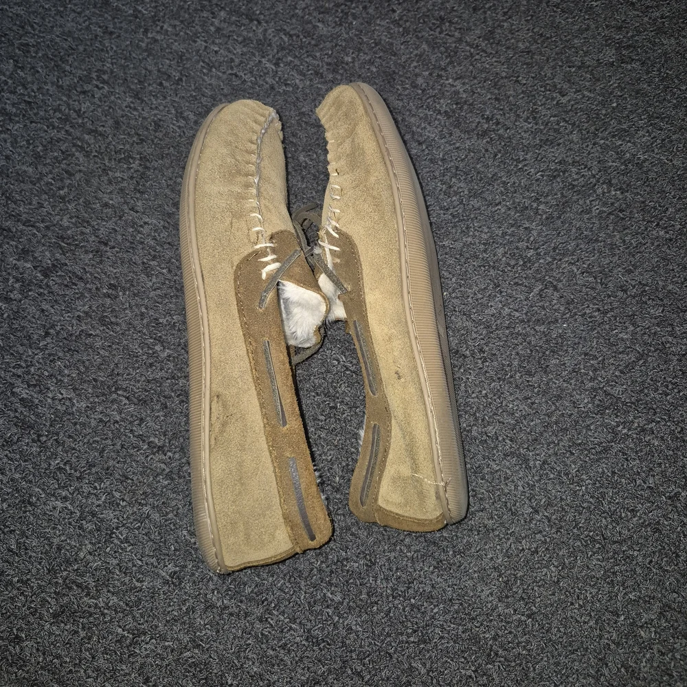 J. Crew Tan and Brown Suede Loafers